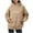 Khaki, variant on Women Blouses Quarter Zip Shirt Womens Womens Sweatshirt Hoodie with V Neck Tunic Sweatshirt Women Winter Soft Full Zip Hoodies over Sized Hoodies Running Quarter Front Sweat Brown M