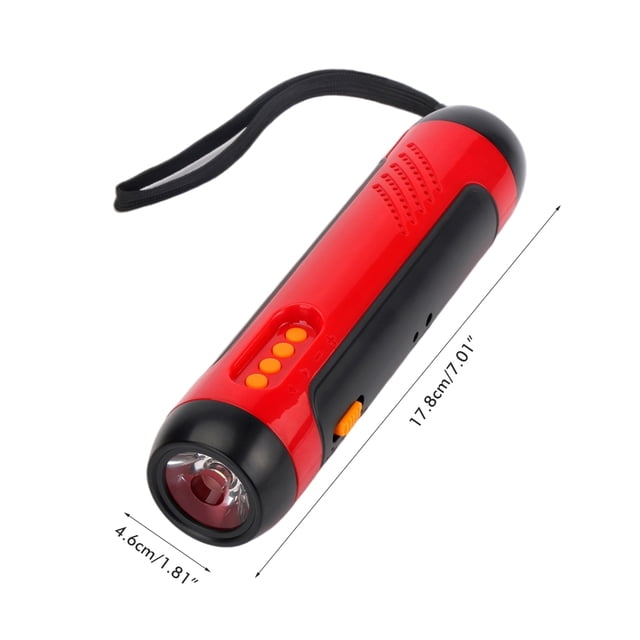 Camping Flashlight,Portable Hand Crank Flashlight Hand Crank Radio Flashlight Portable Hand Crank Flashlight Enhanced Durability