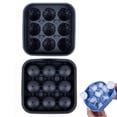 thumbnail image 1 of Soccer Ball Silicone Ice Ball Mold with Lid, Sphere Ice Cube Maker for Whiskey, Cocktails & Drinks, Reusable Football Shaped Ice Tray, 1 of 7