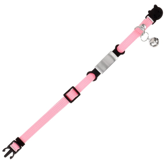 LOLIPPYY Adjustable Kitten Collar with Bell and Name , Safety Anti-Lost Cat Collar for Small Cats and Kittens