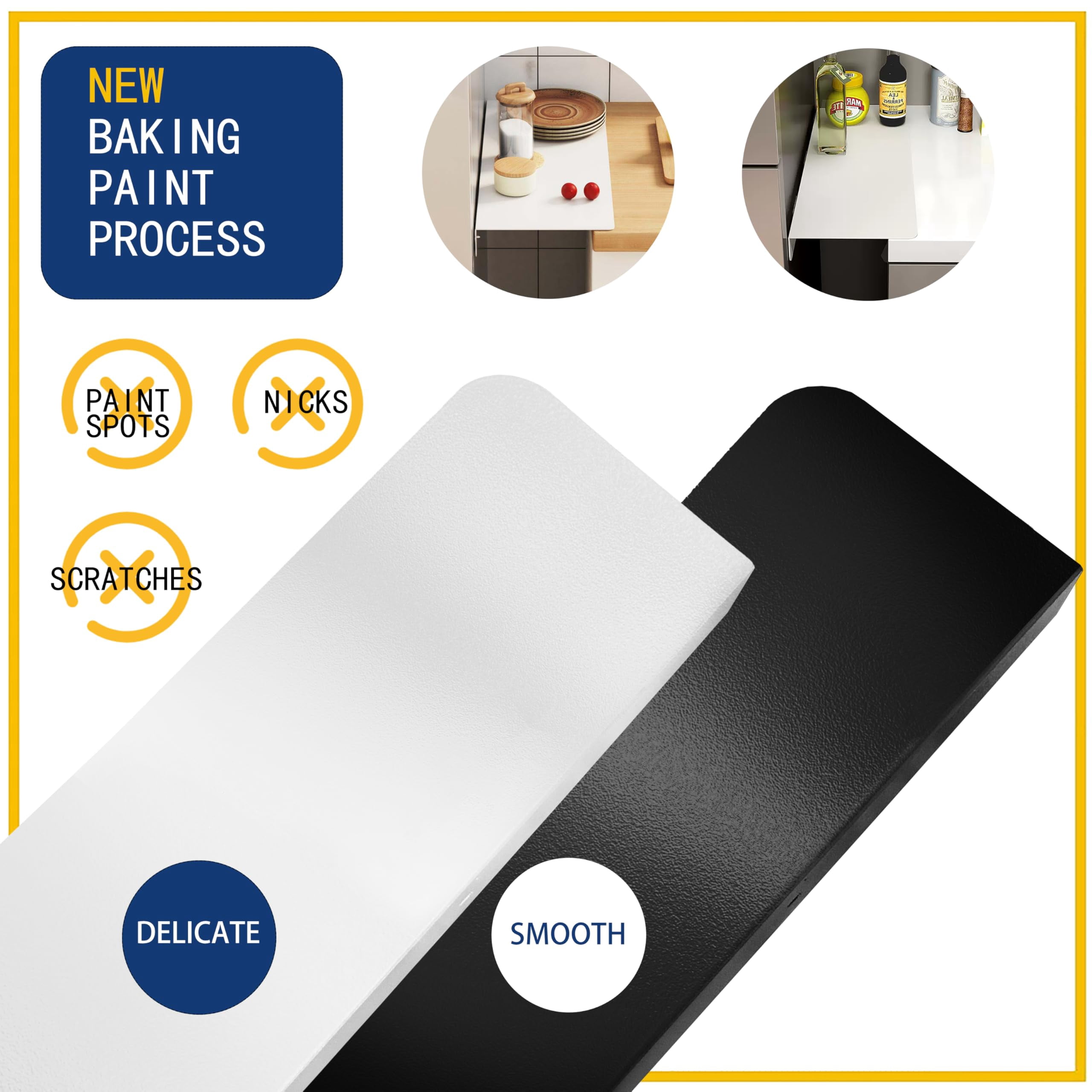 Kitchen Gap Partition Countertop Gap Extension Board, 19.68 x 3.93in Countertop Caulking Panels, Refrigerator Side Partition, Gap Covers Between Countertop and Walls(White)