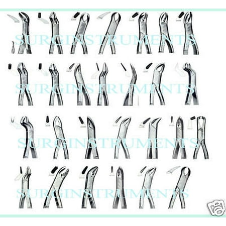 10 New Extracting Forceps Extraction Dental Instruments