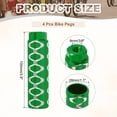 thumbnail image 2 of Uxcell 4 Pack Aluminum Alloy Bike Pegs Anti-Skid Fit 3/8 inch Axles with Circle Green, 2 of 7