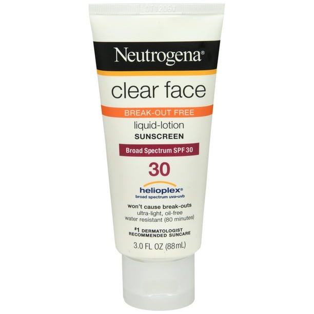 Neutrogena Clear Face Liquid Lotion Sunscreen For AcneProne Skin