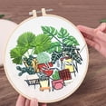 thumbnail image 3 of Embroidery Kit DIY Plant Creative Cross Stitch Kit with Cloth and Needle, 3 of 10