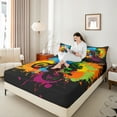 thumbnail image 4 of Castle Fairy Abstract Motocross Queen Sheet Sets,Extreme Sport Bed Set, 4 of 7