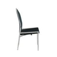 thumbnail image 4 of Milan Alana 41.5" Motion-Back Side Chairs in Black/Brushed (Set of 2), 4 of 6