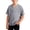 Gray, variant on NORO ARK Boys Waffle Knit V-Neck T-Shirt Soft Short Sleeve Casual Top For Kids Khaki Size 4T