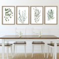 thumbnail image 3 of Botanical Plant Wall Art Decor Prints Sign 16x24 Inch Set of 4 Large Farmhouse Bathroom Minimalist Aesthetic Wood Framed Floral Living Room Boho Leaf Eucalyptus Watercolor Hanging (Wood), 3 of 14