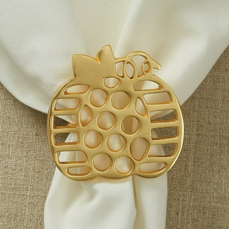 

Split P Gold Pumpkin Napkin Ring Set of 4