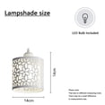 thumbnail image 2 of Hanging Lamps That Plug Into Wall Outlet Dining Room Metal White Light Pendants For Kitchen Island Plug In Pendant Light Fixtures, 2 of 4