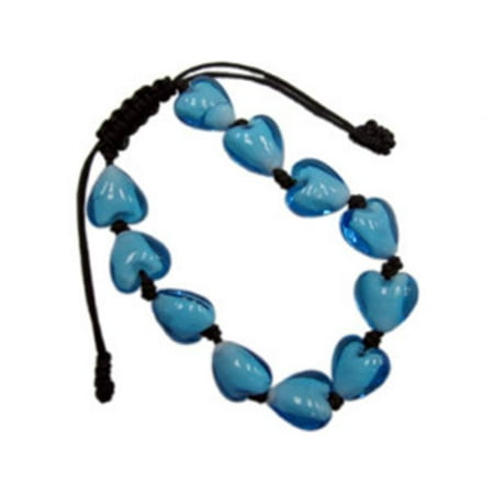 Edco BND222.CMUL Beaded Heart Bracelet