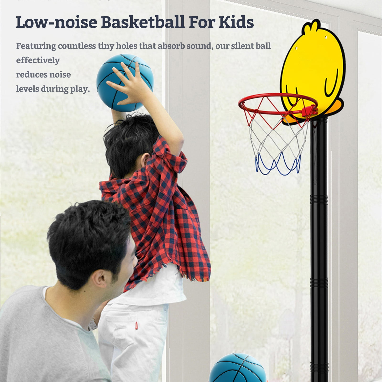 Naierhg Indoor Silent Basketball High Rebound Low Noise Dribbling Training High Density Foam Practice Sports Bouncy Ball s s Gift