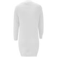 thumbnail image 5 of Fiaer Long Knit Cardigan Sweaters For Women Winter Fall Trendy Open Front Cozy Warm Casual Loose Fit Long Sleeve Tops With Pockets White XL, 5 of 5
