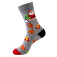 thumbnail image 2 of Adult Novelty Christmas Socks Festive Santa and Bells Design Multi Pack for Holiday, 2 of 3