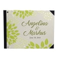thumbnail image 1 of Darling Souvenir Blue Leaves Block Print Wedding Guest Book Hardbound Guest Sign-In Book Guest Registry Guestbook-9 x 12 Inches, 1 of 5