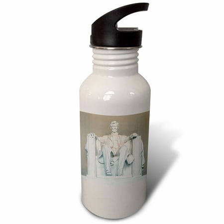 

3dRose Abraham Lincoln Memorial Washington DC - US09 RKL0011 - Raymond Klass Sports Water Bottle 21oz