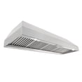 thumbnail image 3 of Akicon Range Hood 60 Inch, 1200 CFM Stainless Steel Range Hood Insert with 4 Speed Control, 2-LED Lights & Nightlight, Baffle Filters, 3 of 11