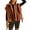 Rust, variant on PUWEI Women's Fuzzy Fleece Vest Jacket Sleeveless Sherpa Vest Button Down Warm Gilet with Pockets