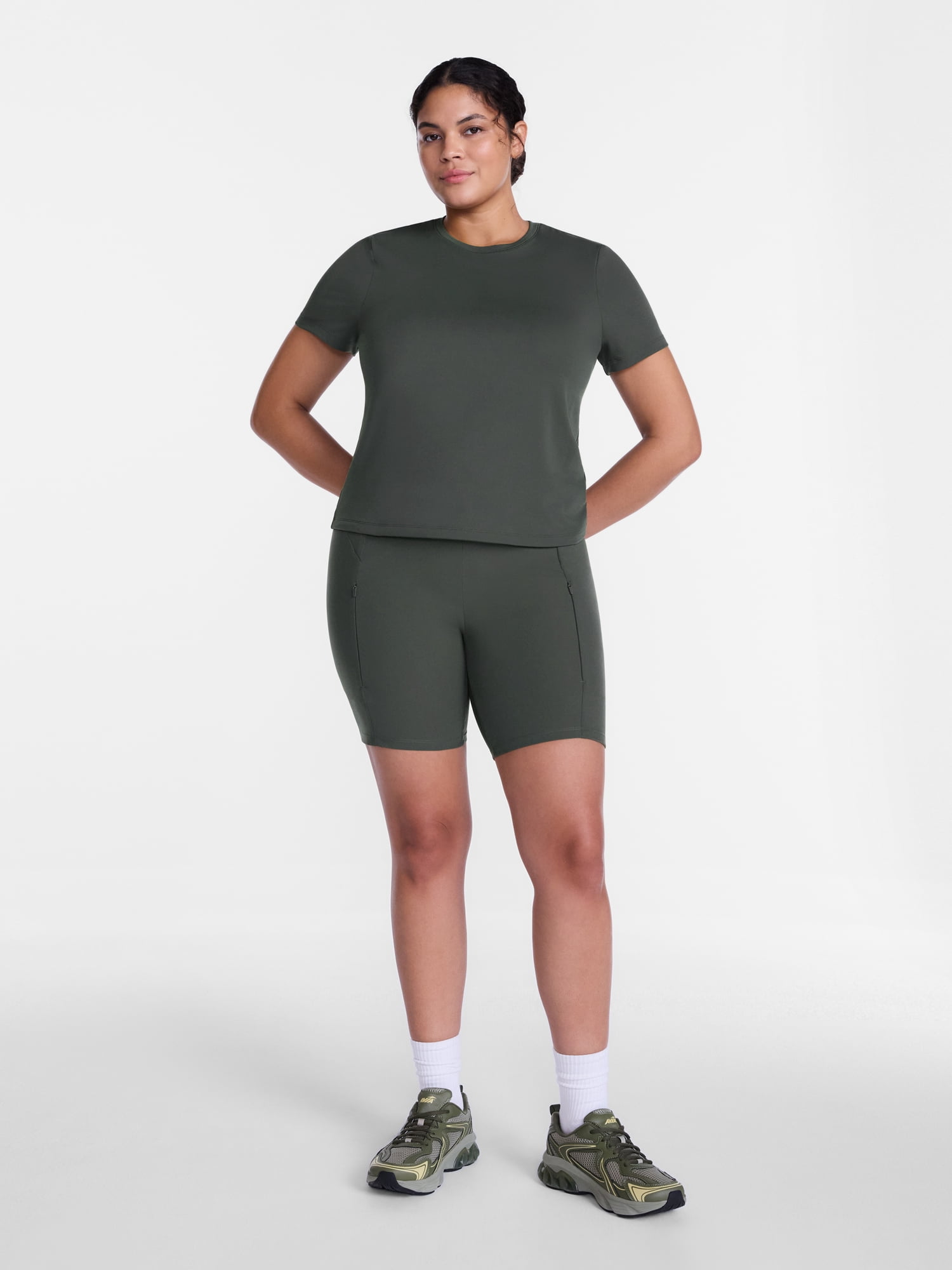 Avia Women's Hybrid Bike Shorts, 7" Inseam, Sizes XS-XXL