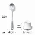 thumbnail image 2 of OXO Tot Bottle Brush 2-Piece Set with Stand, Pebble, 2 of 6