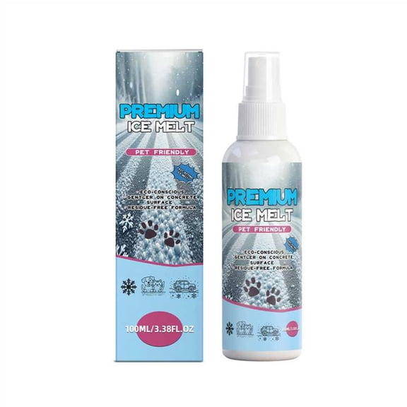 YiJuHui Pet Safe Snow Melting Spray, Fast-Acting Ice Melt Liquid for Driveways, Walkways & Steps, Winter Deicer for Concrete & Asphalt, Non-Corrosive Snow Remover Spray