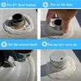 thumbnail image 4 of Redempat 2x White RV Plumbing Vent Cap Vent Cap RV Cap Caps Camper Cap RV Sewer Vent Cap 1Set, 4 of 6