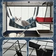 thumbnail image 5 of Kraoden Reversible Pet Hanging Hammock, Soft Breathable Cage Hammock for Cats, Small Dogs, Rabbits, Double Sided Hanging Bed with Straps & Metal Hooks, 5 of 6