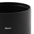 thumbnail image 4 of Black Aluminum 58mm Thread Screw In Type Universal Lens Hood Sleeve Cover, 4 of 6
