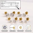 thumbnail image 7 of Limerencia 20G F136 Implant Grade Titanium Flat Back Stud Earrings for Women Men,&nbsp; Cartilage Helix F136 Piercing Jewelry for Sensitive Ears, with 3-6mm Cubic Zirconia, 7 of 7