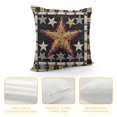 thumbnail image 4 of Chilfamy Throw Pillow Covers Reversible Western Texas Star and Primitive Berry Country 4th of July Soft Couch Pillow Covers for Sofa Bedroom Decorative Cushion Case Home Decor White, 4 of 5