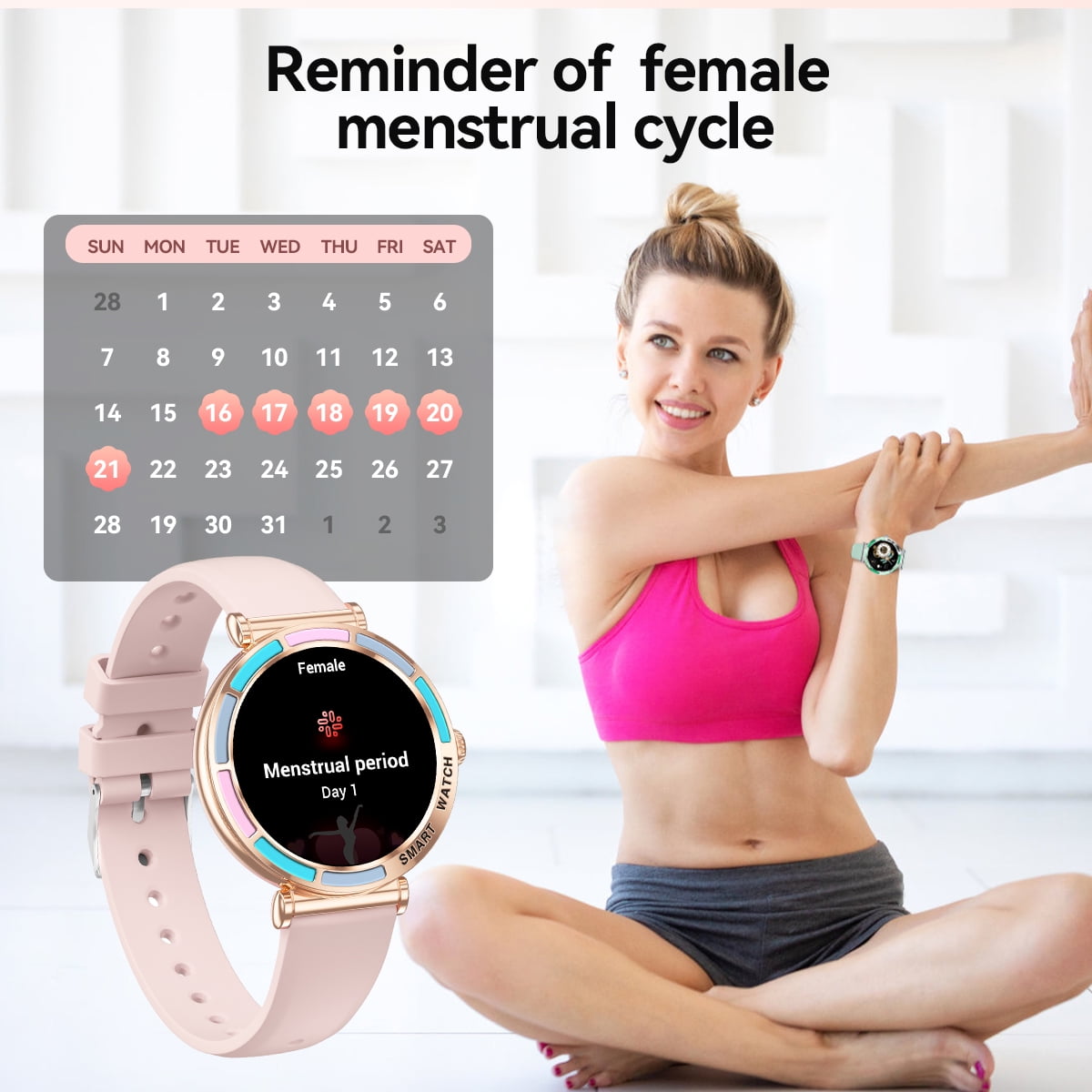 Smart Watch Bluetooth Call(Answer/Make Calls) IP67 Waterproof Fiteness Tracker Step Pedimeter 100+ Sports Modes for Android Ios Women Smartwatch