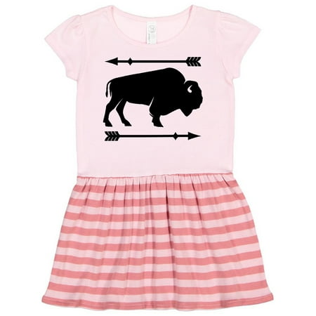 

Inktastic Buffalo Cute Animal Western Gift Toddler Girl Dress