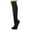 Black with Front Vegas Gold Stripe, variant on Couver Adult Unisex Team Sport Football Soccer Knee High Socks, Cardinal with Light Blue Stripe, Adult Large, 1 Pair