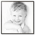 thumbnail image 2 of ArtToFrames 36" x 36" Black Square with Gold Beads Picture Frame, 36x36 inch Black Wood Poster Frame (WOM-5021), 2 of 7