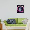 thumbnail image 2 of Outer Space Funny Space with Spaceman Galaxy Picture and Planet Star River Wall Art for Bathroom Bedroom Kids Girls Boys Childrens Room 12x16 inch, 2 of 7