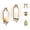 Gold, variant on Sziqiqi Set of 2 Decorative Wall Mounted Candle Holders: Gold Metal Sconces with Mirror for Taper Candles Living Room Bedroom Hallway
