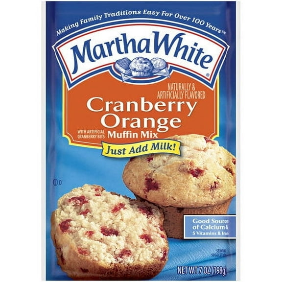 Martha White Muffin Mix Cranberry Orange 7 OZ Bag
