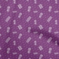 thumbnail image 1 of oneOone Cotton Silk Purple Fabric Medical Quilting Supplies Print Sewing Fabric By The Yard 42 Inch Wide, 1 of 5