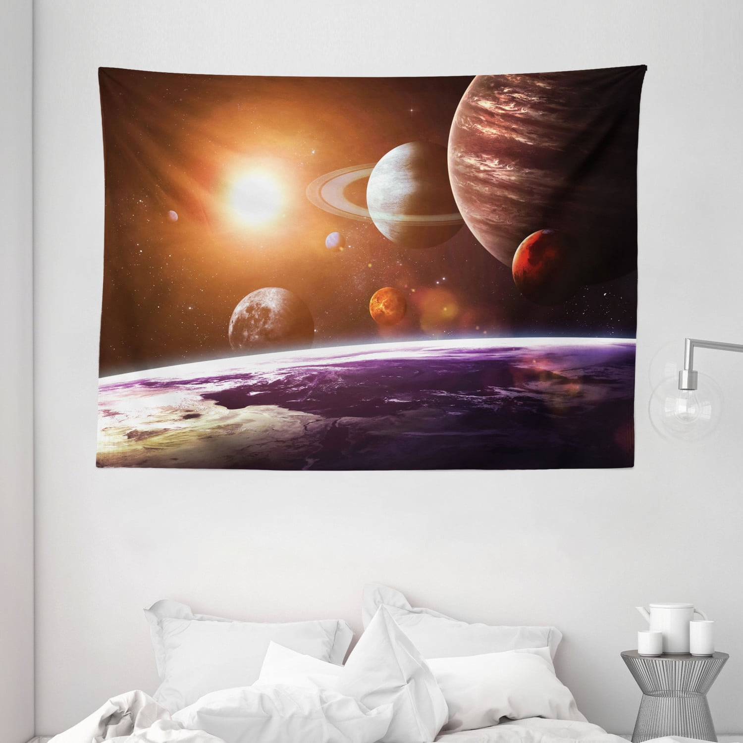 Galaxy Forest Tapestry Wall Hanging Universe Wall Hanging for Bedroom Dorm Decor 