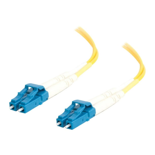 C2G Duplex OS2 125 5 M 5M LC-LC 9/ Single Mode Câble Fibre Optique - Jaune - 16ft - Câble de Raccordement - LC Monomode (M) à LC Monomode (M) - - Fibre Optique - Duplex - 9 / 125 micron - OS2 - Jaune