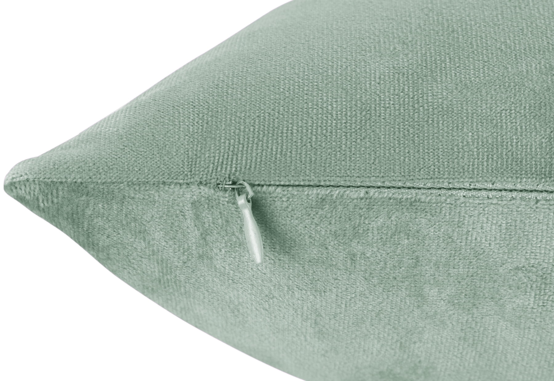 Clara Clark Plush Solid Decorative Microfiber Square Throw Pillow Cover with Throw Pillow Insert for Couch, Mint, 24"x24"", 4 Piece Decorative Soft Throw Pillow Set