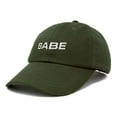 thumbnail image 5 of Dalix Babe Embroidered Cotton Baseball Cap Adjustable Dad Hat Womens in Olive, 5 of 5