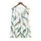 thumbnail image 5 of ICHUANYI Clearance Women Fashion Sexy Sleeveless Flower Pirnt Vest U-neck Printed Tops Tee Vest Blouse Tops(White, XL) ICHUANYI WER2023080806984, 5 of 7