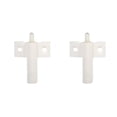 thumbnail image 3 of Riwesomey Amortiguador de puerta de plástico Cocina Baño Gabinete Tope de puerta Tope Cierre lento Amortiguador amortiguador blanco 2piezas Riwesomey CBP120174, 3 of 5