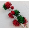 thumbnail image 3 of Ashland Christmas Holiday Pick Red Green Glitter Sparkle Balls New, 3 of 4