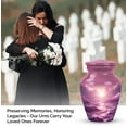 thumbnail image 4 of Radiant Dawn over the Majestic Purple Sea - Tiny Keepsake Urn for Human Ashes - Small Memorial for Adult Female Elegance - Classic Urn - Memorial Gifts - 3 Inch, 1 Pc, 4 of 5