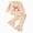 H226-Beige, variant on TOWED22 Girls 2 Piece Outfits Cute Graphic Print Crew Neck Sweatshirt and Cute Wide Leg Pants Clothing Set,Pink,3-4 Y