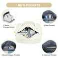 thumbnail image 6 of Duffle Bag for Sports with Shoe Compartment, Gym Bag for Women Men Travel Bag, Waterproof Overnight Bag Lightweight Carry on Gym Tote Bag with Wet Pocket for Swim, Yoga, Dance, Beige, 6 of 9