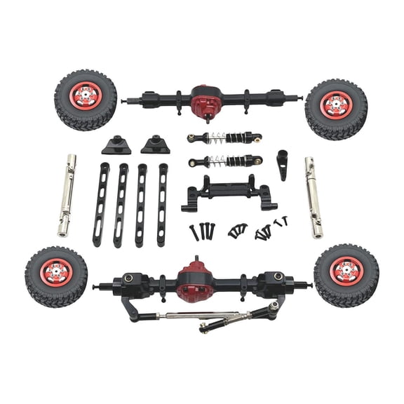 MERIGLARE RC Car Accessories,Metal Replacement Spare Accessory Kits,Retrofitting Accessories for MN82 LC79 MN78 1/12 Scale RC Hobby Car black